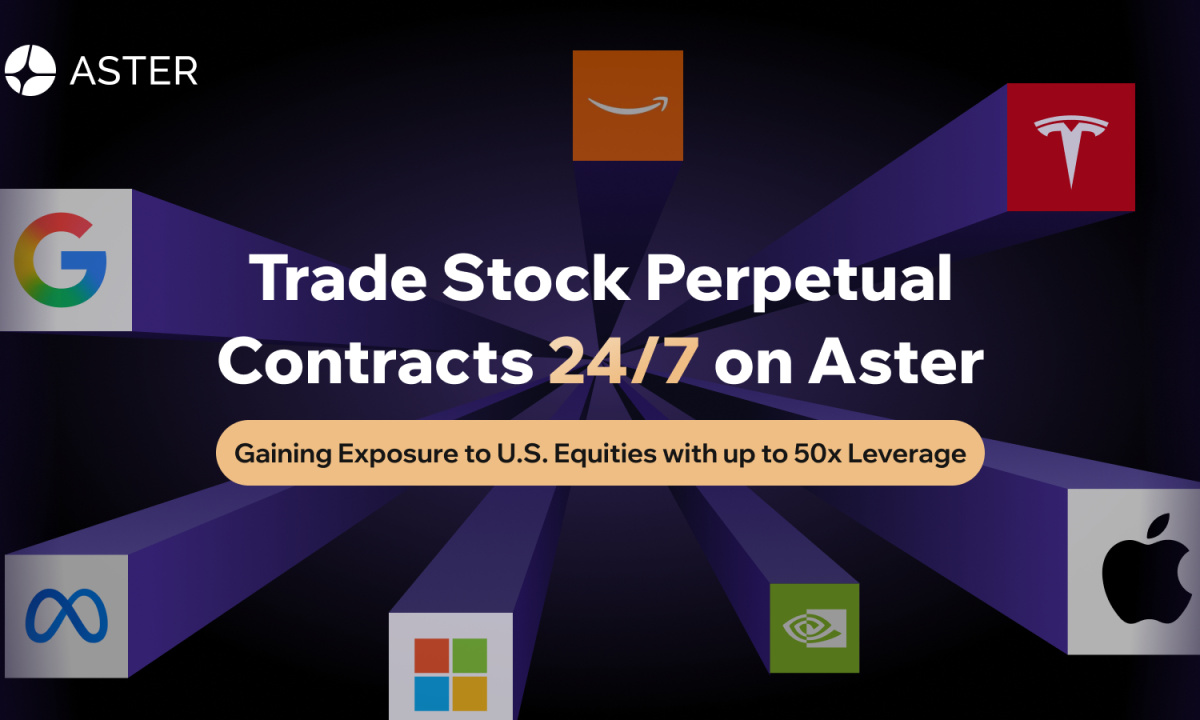 Aster Launches Round-the-Clock Perpetual Stock Contract Trading, featuring US Stock Instruments